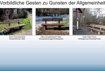 Laubenheimerinnen stiften Ruhebänke