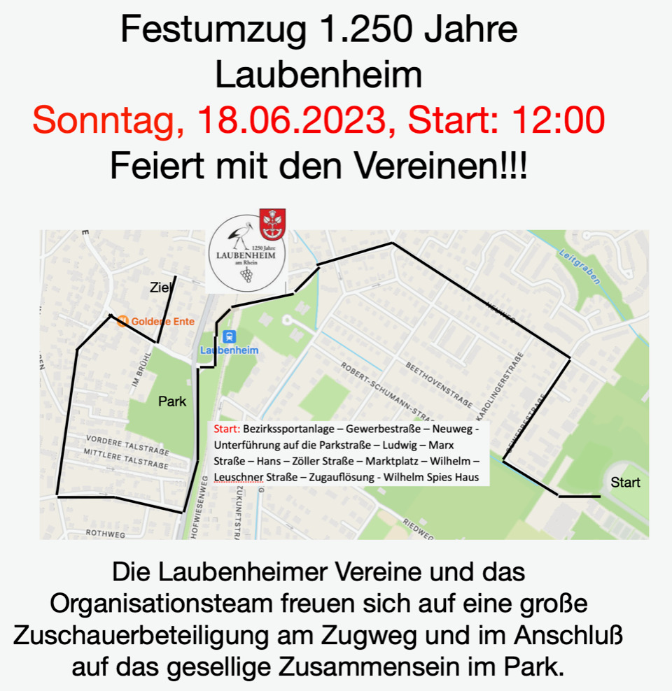 Festumzug Mainz-Laubenheim am 18.6.2023