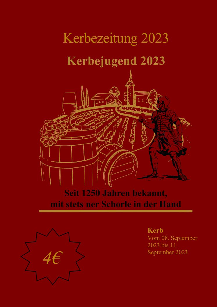 Kerbezeitung der Kerbejugend 2023