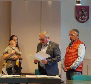 Sabrina Grimm ist zweite Stellvertreterin von Norbert Riffel, Dr. Christian Hecht ist erster stellvertretender Ortsvorsteher von mz-Laubenheim.