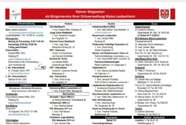 Kleiner Wegweiser Mainz-Laubenheim