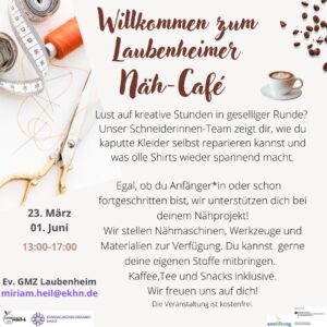 Laubenheimer Nähcafé @ Ev. Gemeindezentrum