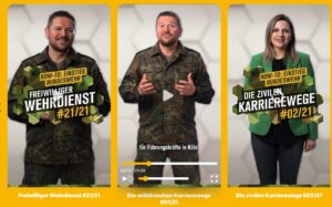 Mehr zum Einstieg in die Bundeswehr, zivil oder militärisch.