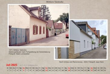 Kalenderblatt Juli 2025