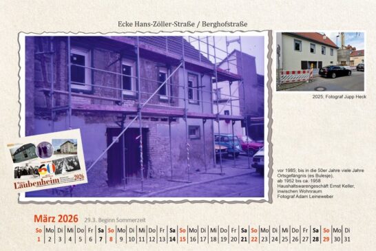 Kalenderblatt März 2026