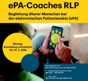 ePA‑Coaches RLP: Einführung in die elektronische Patientenakte (ePA) @ AWO‑Begegnungsstätte