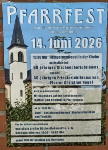 Pfarrfest @ 10:30 kath. Pfarrkirche; danach Longchampplatz