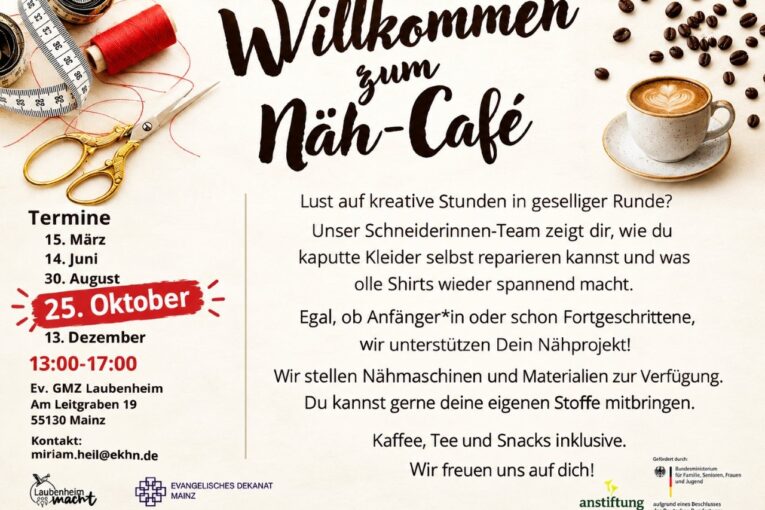 Nähkaffee 25.10.2026