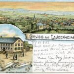Oppenheimer Straße; Ansichtskarte vom Gasthaus Zum Goldenen Löwen, abgestempelt am 21.08.1903 (heute Nam Hai); </br> Bildgeber Fritz Berena/Jupp Heck