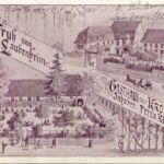 Marktplatz; Gasthaus Zur Krone; Ansichtskarte abgestempelt 06.12.1909; Bildgeber Berena/Heck