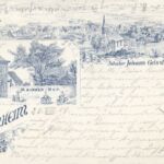 Oppenheimer Straße; Gasthof Mainzer Hof (Besitzer Johann Geissler um 1902); Ansichtskarte abgestempelt 20.08.1904; Bildgeber Berena/Heck