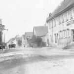 Oppenheimer Straße; Feuerwehrübung 1914 am Gasthaus Zum Gold’nen Löwen (damals Wein- und Bierwirtschaft Jakob Spies); Bildgeber Jupp Debo