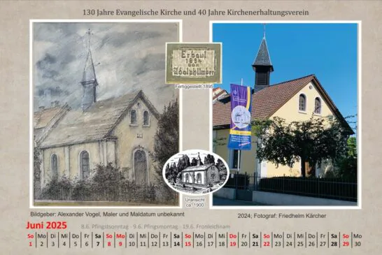 Kalenderblatt Alt-Laubenheim Juni 2025