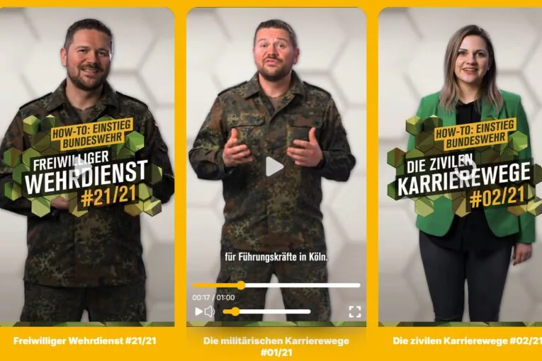 Mehr zum Einstieg in die Bundeswehr, zivil oder militärisch.