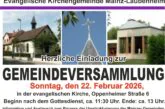 Evangel. Gemeindeversammlung