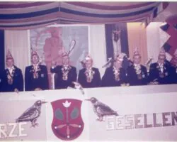 60 Jahre Karnevalverein Schwarze Gesellen Laubenheim, Komitee 1965. Bildgeberin Elli Heck